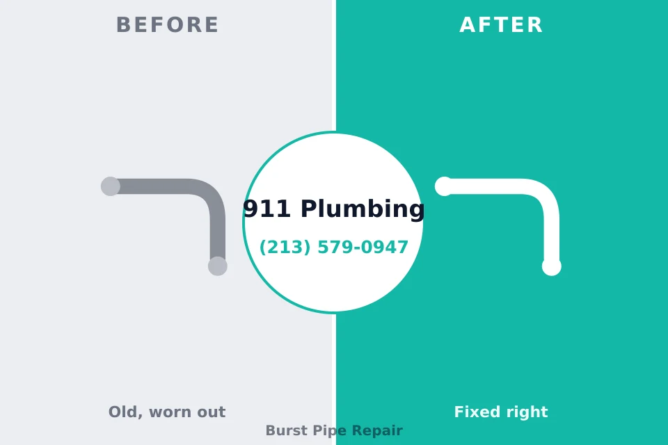 Before and after: plumbing company Fairport, NY